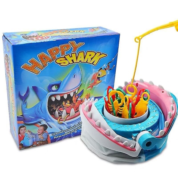 Bite Shark Lautapeli Play House Tricky Toy, sininen