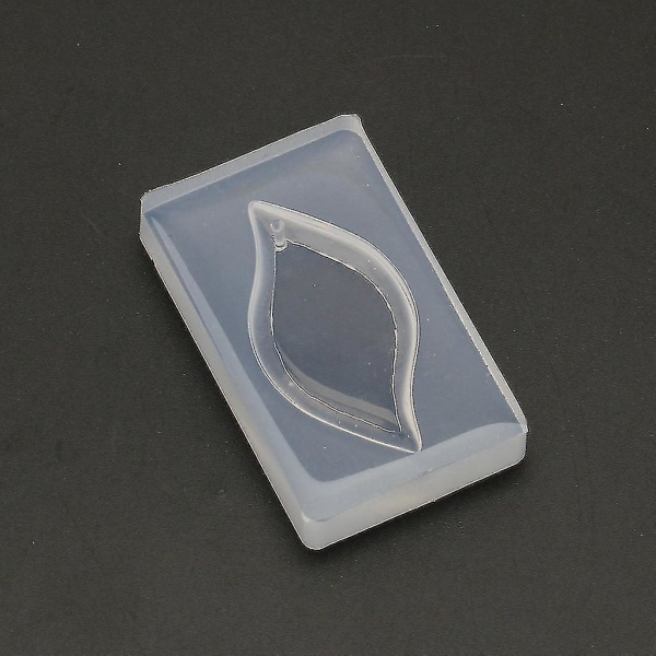 Bladanheng gjør-det-selv silikonform harpikshylster Håndverksverktøy for å lage smykker