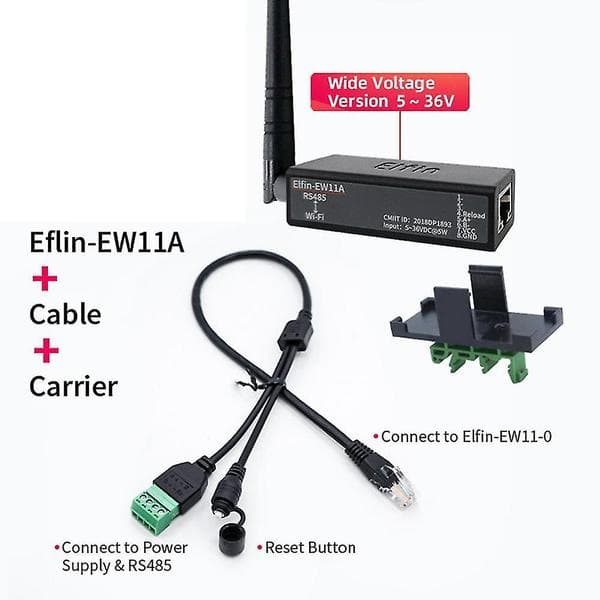 Seriell port Rs485 til Wifi-enhet servermodulkonverter -ew11a-0 Modbus-protokolldataoverføring via