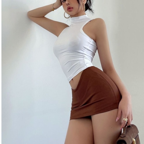Pakke Hofter Miniskjørt Dame Miniskjørt BEIGE M beige beige M
