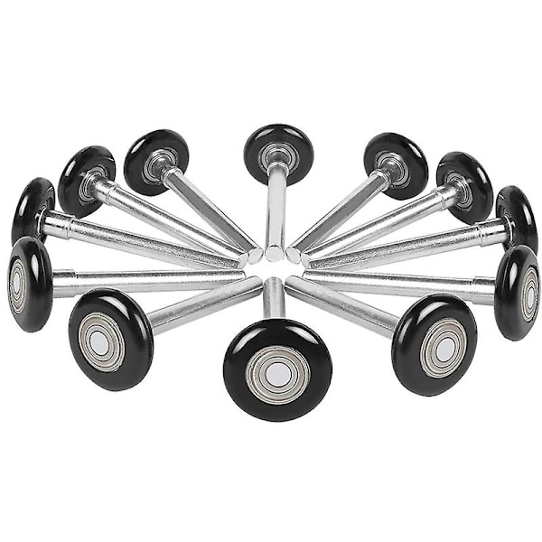 12 stk. 2 tommer Garageport Rulle Nylon Garageport Hjul Til Udskiftning af Garage Skinne Med Forseglet 6
