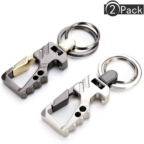 2 kpl Avaimenperä Karabiini Avaimenperä Metallinen Mini Karabiini Avaimenperä Avaimille Retkeilyyn Matkustamiseen