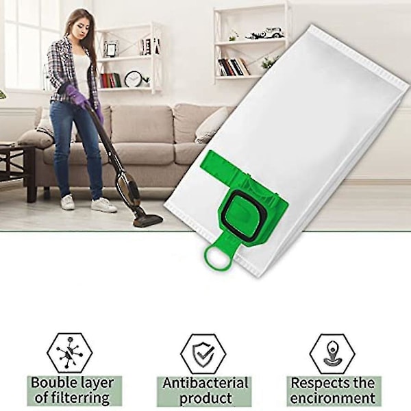 För Kobold Dammsugarpåse Kit Kompatibel för Vorwerk Kobold Vk140 Vk150-b