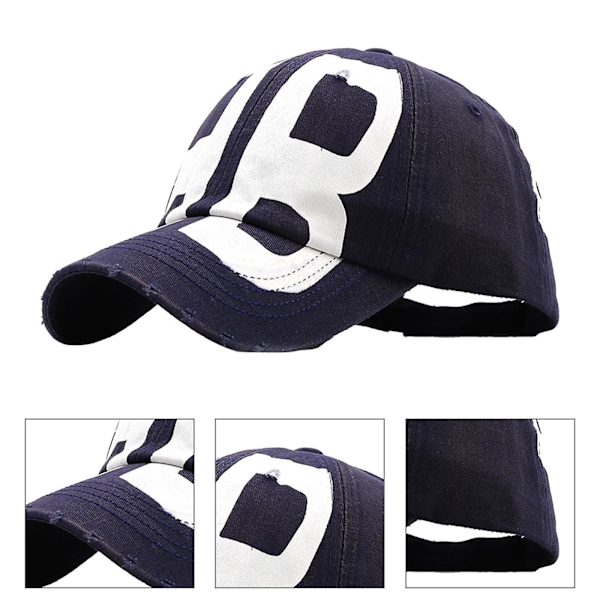 Unik Fars Dag Hat Gave Bedste Far Trucker Hat Casual Far Gave fra Datter Søn Familie Far Baseball Cap til Jul Far Navy Blue 54-60cm