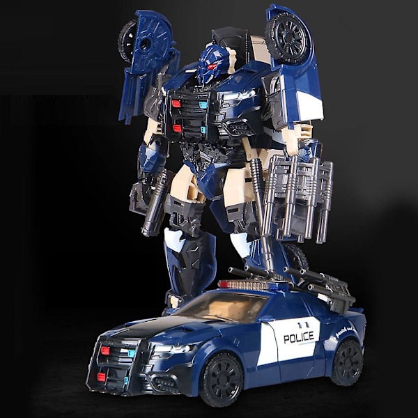 Transformerbar Politibil Deformerbar Decepticons Actionfigur Model Legetøj Gave til Børn