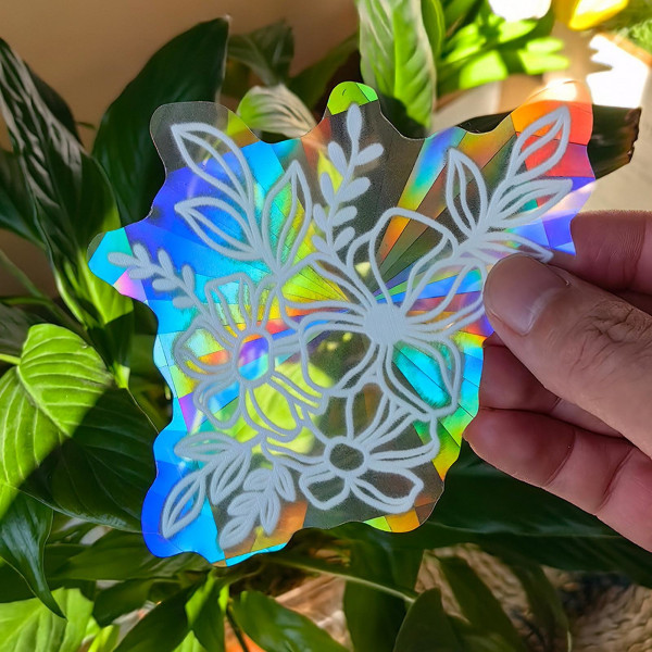 2 ark Rainbow Prismatic Glass Stickers Vattentäta självhäftande livfulla färger Fönsterfilm för Sun Catcher B
