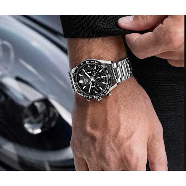 Seiko Armbåndsur 24mm Sølv Rustfrit Stål Urrem