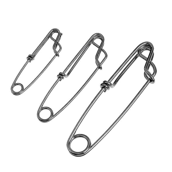 3x10 stk. Rustfrit Stål Lang Line Longline Klips Til Fiskeri Snapper Eller Haj M