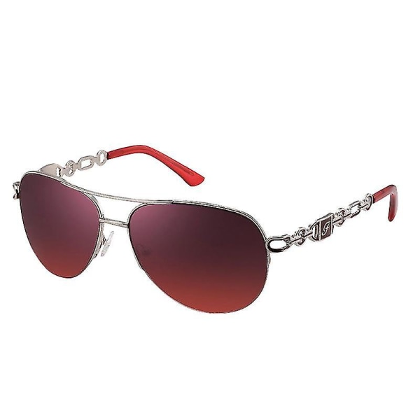 Polarisoidut Aviator-aurinkolasit, kevyet metallirunkoiset aurinkolasit Uv400 Burgundy gradient