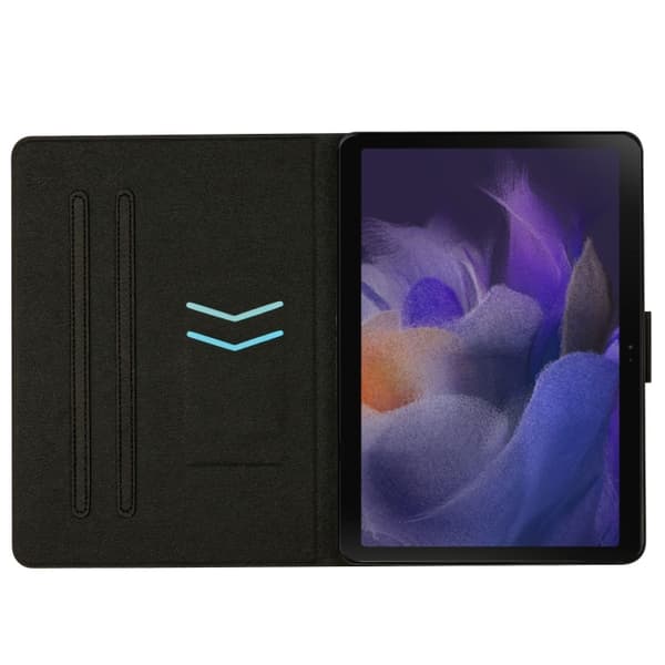 Samsung Galaxy Tab A8 Marmor Mönster Smart Lærveske Blå