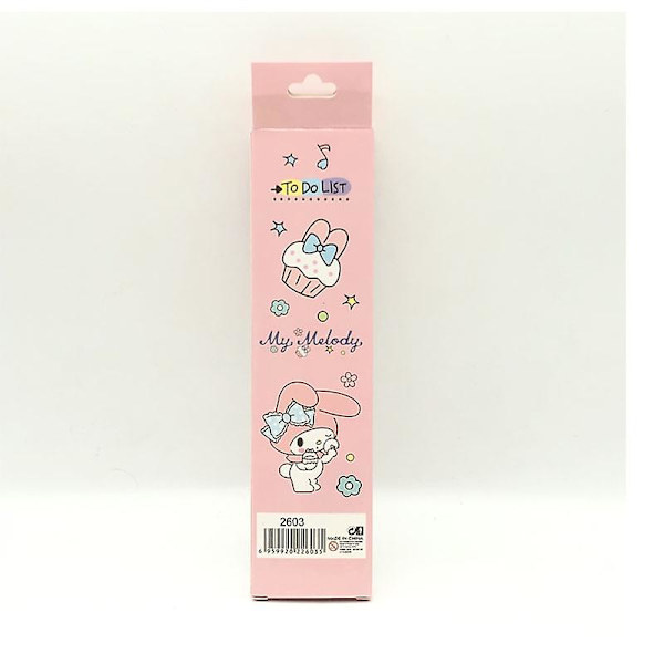 12 stk. Sanrioed Anime Kuromi Cinnamoroll My Melody Blyant Kawaii Skitse Maleri Værktøj Skole Kontorartikler Gave Børn Stationery NM-