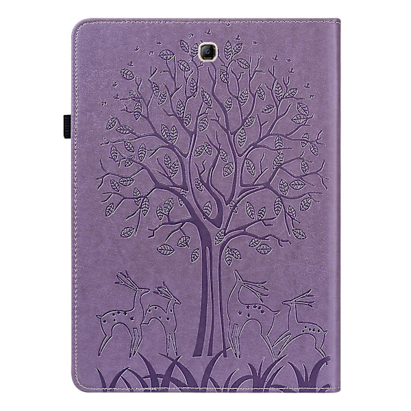 För Samsung Galaxy Tab A 9.7 T550 / T555 Läder Tablet Fodral Purple