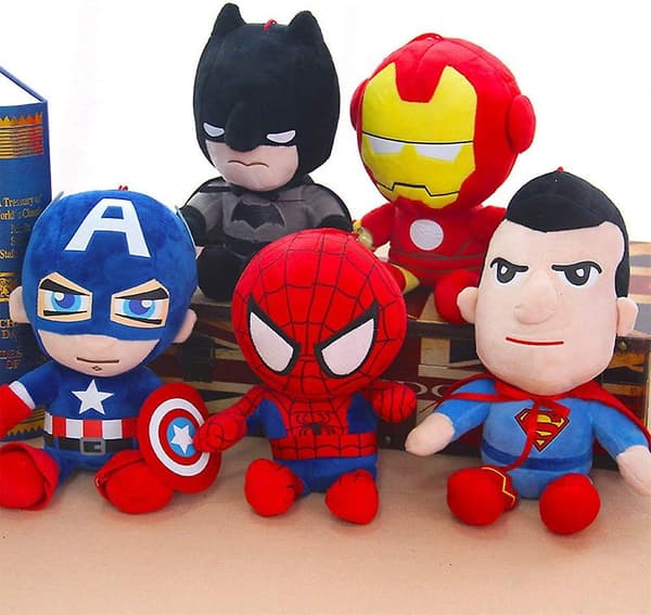 Batman Plussjeleker for Barn, 11 Tommer Superhelt Stoffdyr Gave til Gutter Barn
