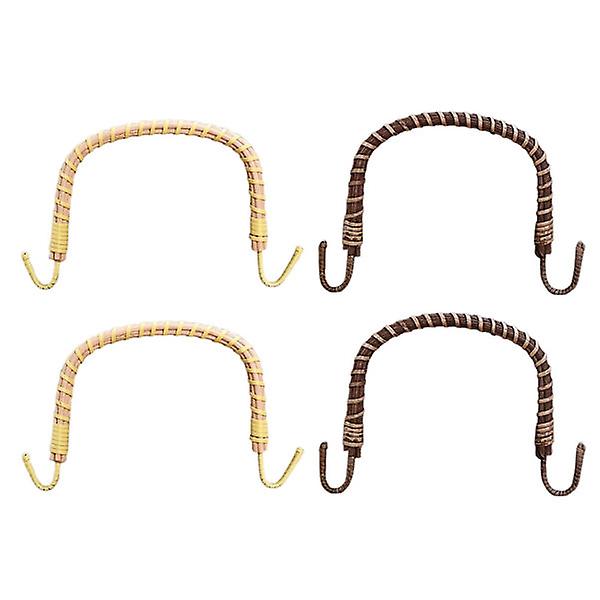 4 stk. japansk tegnebog tekande knop håndtag keramiske tekander rattan håndtag tekande håndtag udskiftning keramik te kander håndtag Assorted Color 13.2x11.3cm