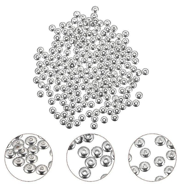 1000 stk Gjør-det-selv-tilbehør Spacer Beads Gjør-det-selv-fremstilling Armbånd Halskjede Perle med hull