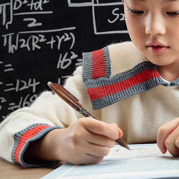 Viskelæder - 12 stk. Varmeviskelæder til stof, 0,5 mm fin rullekuglepen til børn, studerende og voksne