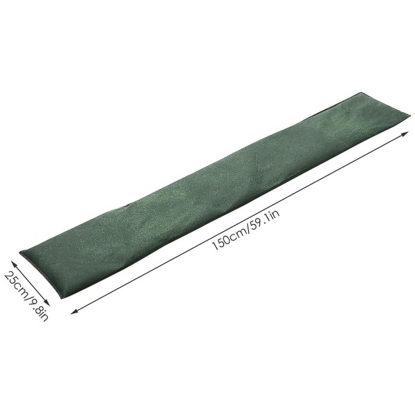 Vannaktiverte flombarrierer Bag Kompatibel kjellergarasje Flood Barrier-a Green 25*150cm