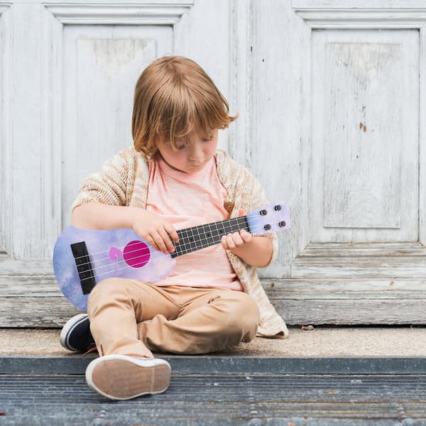 Leksaksukulele för barn, gitarr, musikalisk leksak, tidig pedagogisk inlärning, musikinstrument