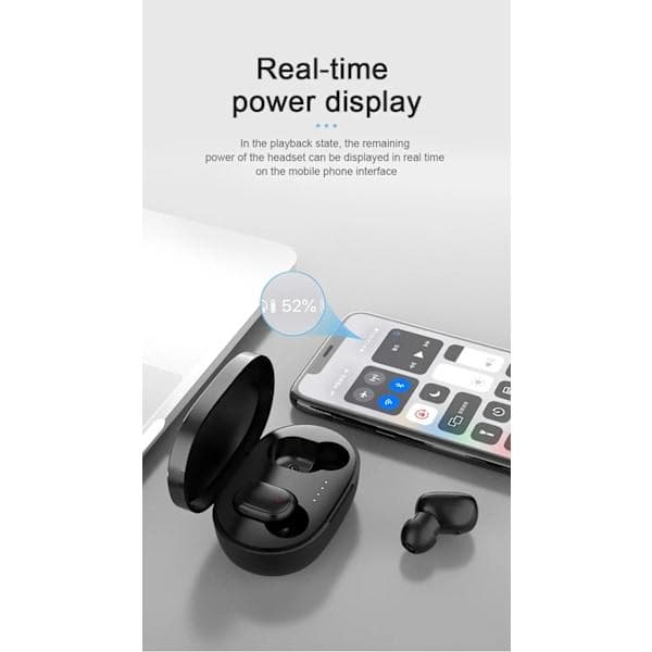 A6s TWS - Trådløse Hovedtelefoner Bluetooth 5.0 Samsung Iphone Sort Sort