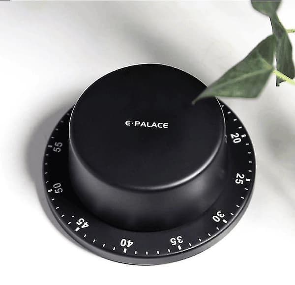 Køkken Timer Koge Timer Ur Med Alarm Magnetisk Bagside Stativ Rustfrit Stål Krops Mekanisk Nedtællingstimer