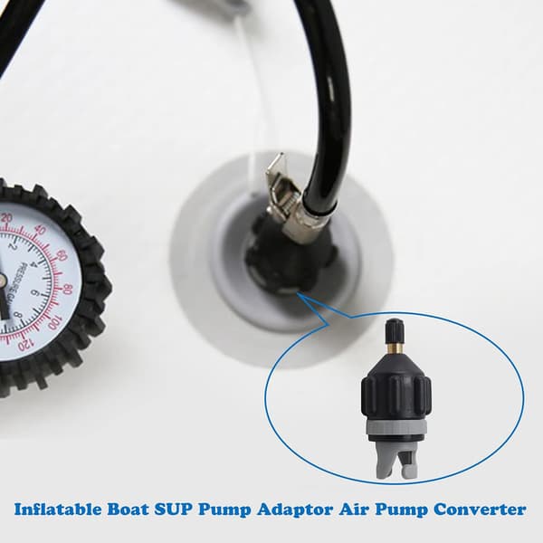 Oppustelig båd SUP pumpeadapter luftpumpkonverter, multifunktionsventiladapter, luftventiladapter pumpehovedstik