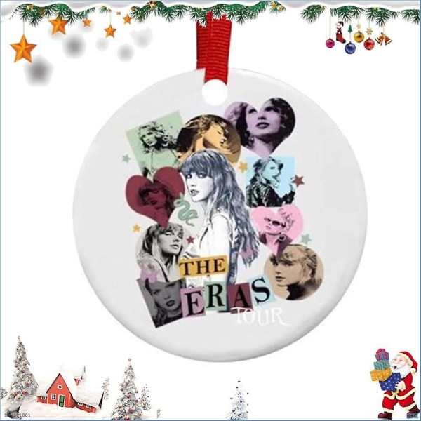 Taylor Swift The Eras Tour Pendant 2023 Christmas Ornaments Xmas Tree Hanging Decoration For New Year Gave Til Fans Kvinner Venner B