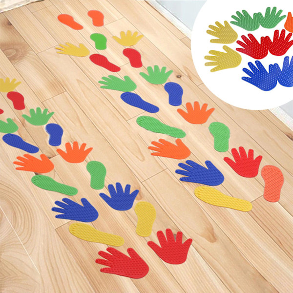 1 Par Handfötter Leksaker Bra Flexibilitet Halkfri Miljövänlig Slitstark Intressant Underhållning PVC Sensorisk Integration Träning Red A