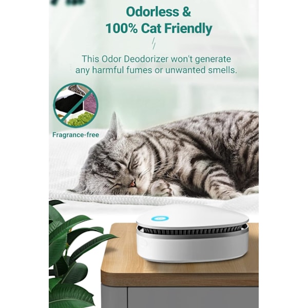 Kæledyrs lugtfjerner, Smart Kat Deodorizer, Auto On/Off