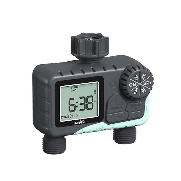 Rainpoint Trädgårdsslang Timer Programmerbar Timer med 2 Utlopp