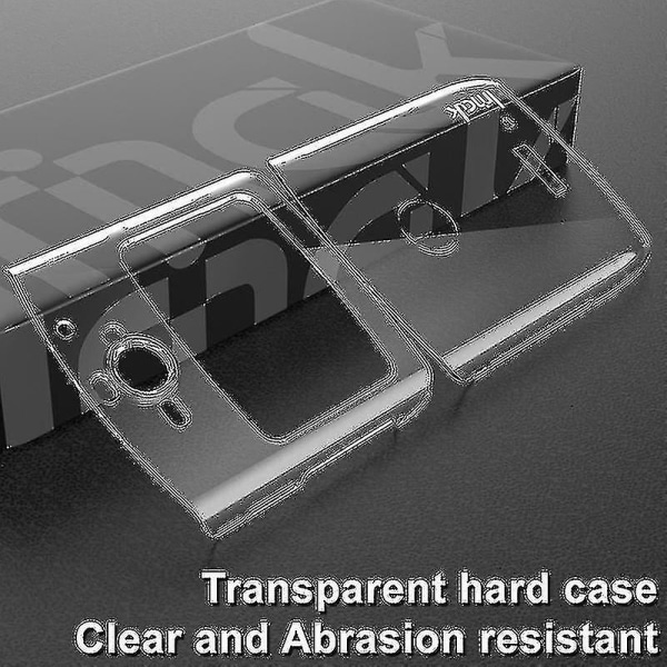 Imak Case Ii Anti-abras Ultra Clear Ph Cover Cover (tophætte + Bm Cap) til Razr 2019