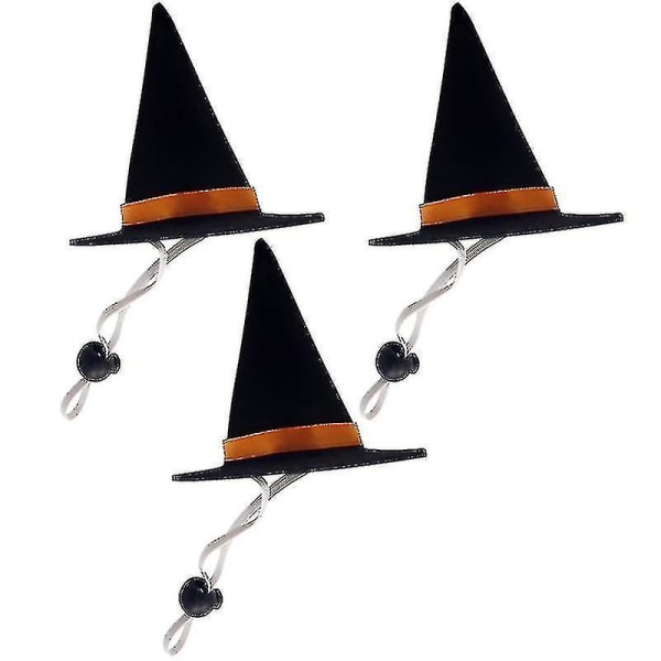 3 stk Pet Halloween Hat til Halloween dekorationer
