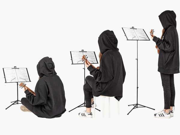 Nodestativ / Stativ til Nodebog - Sammenklappeligt med Taske - 130cm 780