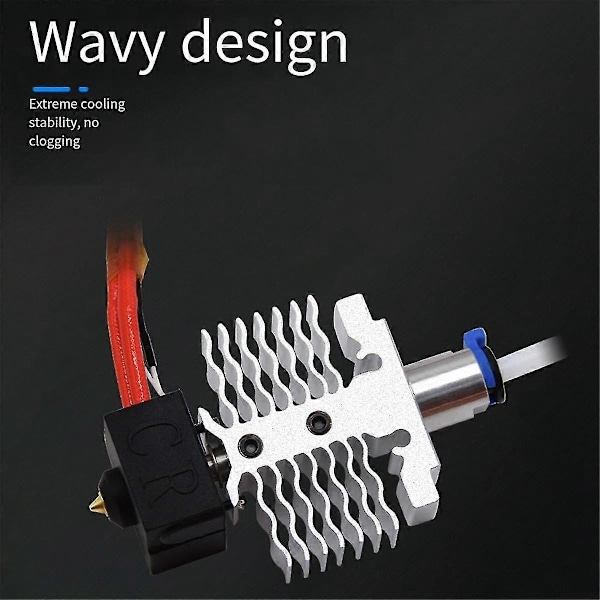 For -3 V2 Neo/-3 Neo 3D-skriver Hot End Kit -3 Max Neo Hotend 24V 40W Termistor med 0,4 mm dyse