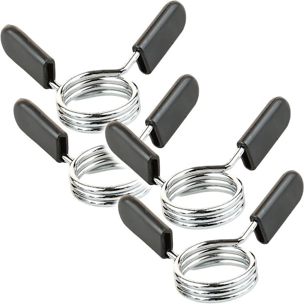 4 Par Hantelfästen - Fjäderklämma Grippers / Halsbandsklämmor För Viktstång Hantlar - 30 Mm
