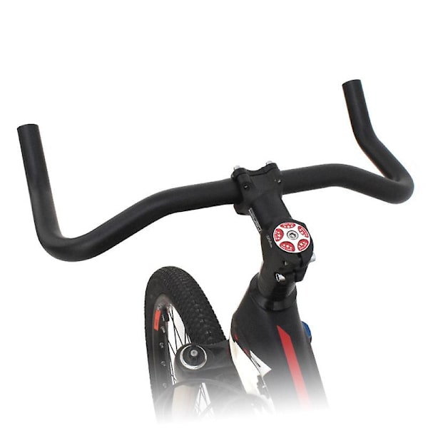 Bike Bullhorn Styr Aluminium Legering 25.4mm 390mm Cykelstyr Til Fixed Gear Cykel Racer Cykel black