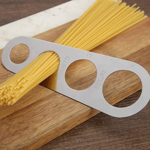 Nudelmåler, 3 stykker pastamålere, spaghettilineal til kvantitativ kontrol af nudelmængde, velegnet til hjemmekøkkener, restauranter (3 kol.