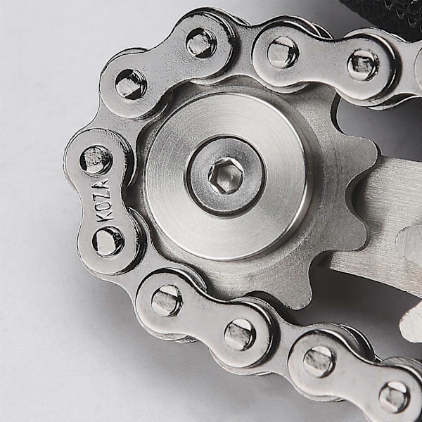 Cykelkedja Kugghjul Fidget Spinner Metall Drev Högkvalitativt Gyro Rostfritt Stål Nyhet Leksak multicolor