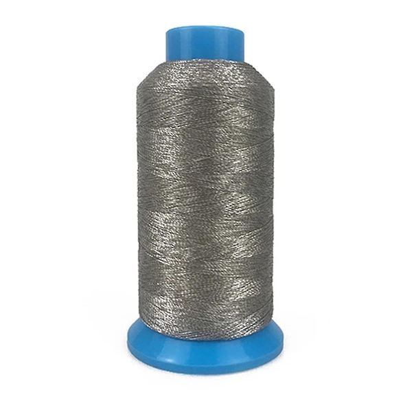 Silverfiber fast silverpläterad fiber sytråd DIY Antistatiska kläder Ledande filtar Lakan Quiltning