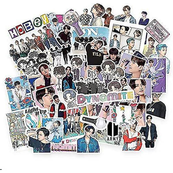 BTS Stickers 76 st Vattentäta Vinyl Kpop Stickers Lämpliga För Laptops Macbook, Skateboards, Bagage, Bilar, Cyklar, Sovrum, Motorcykel, Ps4, Xbox