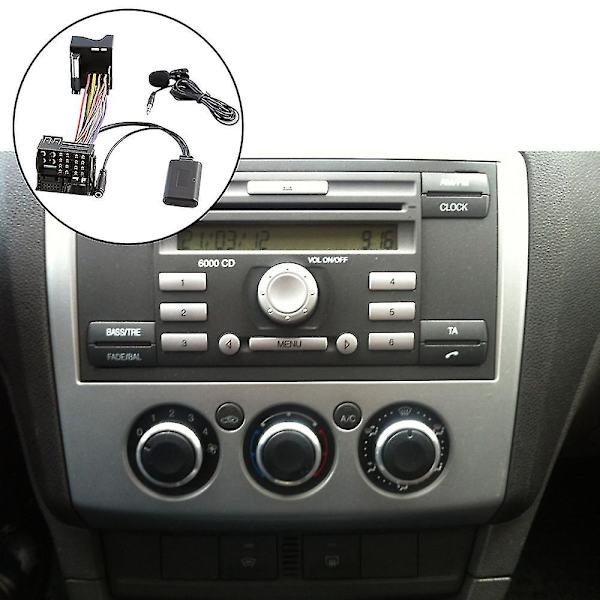 Auton Bluetooth 5.0 Aux-kaapeli Mikrofoni Handsfree Matkapuhelimen Vapaa Puhelu Adapteri 6000 Cd Ford-m.3884