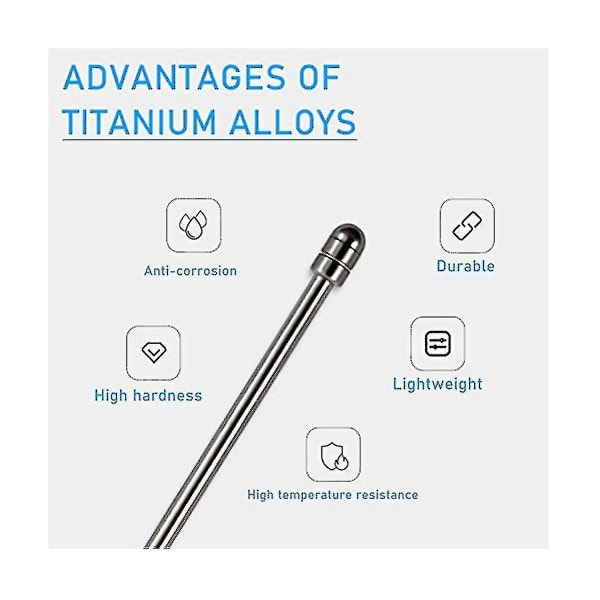 Titanium legering erstatning Maker Tips Passer for bemerkelsesverdig 2 Maker Stylus Pen, Note Tar Fint Tilbake