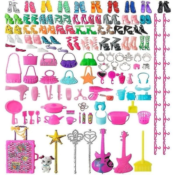40kpl/ set Barbie-nukke Vaatteet Uimapuvut Bikinit Asusteet Barbie-nukkekengille Saappaat Rullalauta Barbie-nukkelle Asusteet