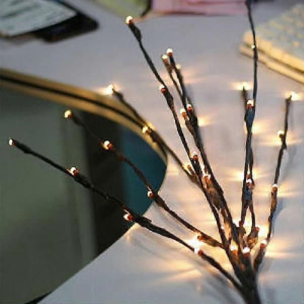 Lysgrener / Dekorative grener Brun med 20 LED