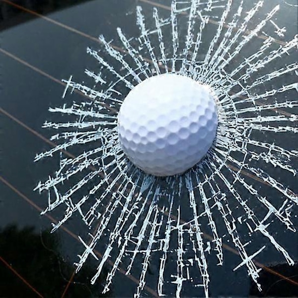 Rolig 3D Golf Fönster Spricka Boll Träff Vindruta Bil Dekaler Klistermärke Dekoration
