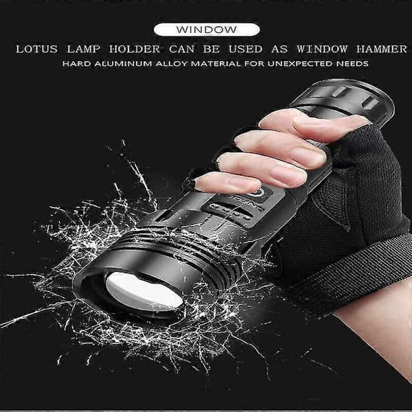 Low Price Campaign 1000000 Lumen Super Bright LED Tactical Flashlight Rechargeable LED Work Light_CJYCAS