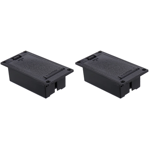 2 st 9V Batterilåda för Pickup, Aktiv Pickup Batterifack för Gitarr och Bas