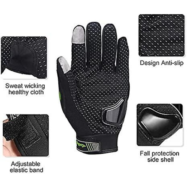 Motorrad Handschuhe Herren Damen Kinder, Atmungsaktive Touchscreen Motorradhandschuhe, Sport Handschuhe Fr Motorradfahren, Camping, Roller Und Andre