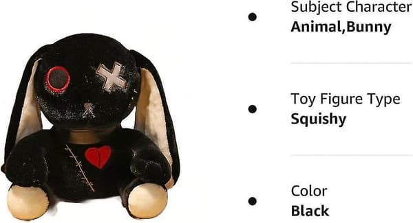 Goth P Animal Soft Emb Cute P Doll, 10 Tommer ()