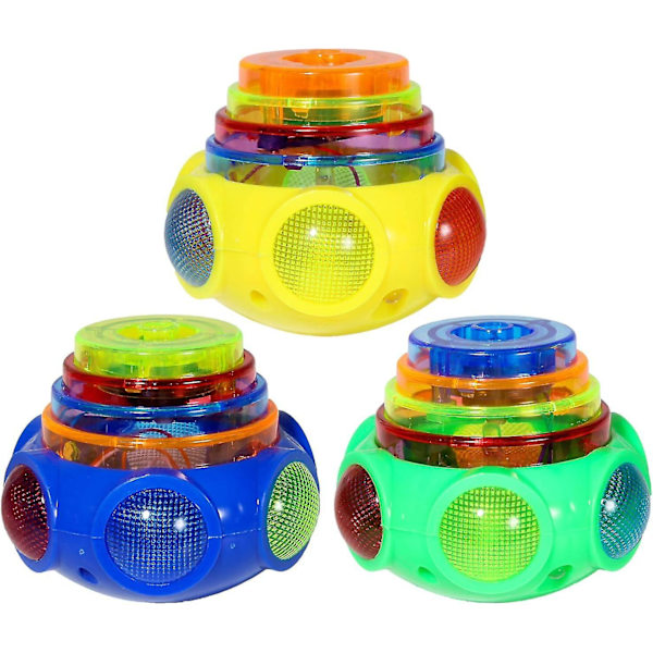 Spinning Top Gyro Spinner Laser LED Musikk Flash Light Barneleker Julegaver