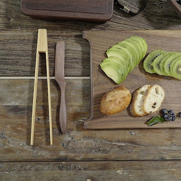2 stk. bambustenger, bambus toasttenger 24,4 cm, laget av naturlig bambus, ideell for toast, brød, sylteagurker, frukt, te